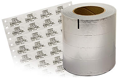 Thermal Transfer Lidding Stock 6 x 1000 for Unit Dose Cards