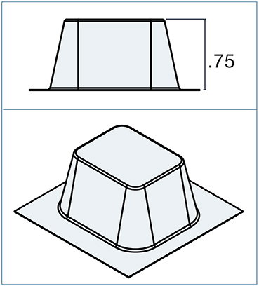 7/28 Day Tri-Fold Blister, Extra Large, Clear