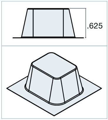 7/28 Day Tri-Fold Blister, Large, Clear