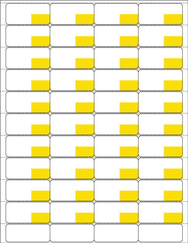 Shelf Labels, 2 x 15/16, Laser