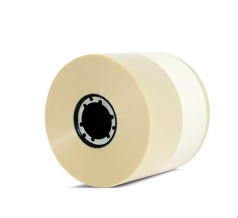 Clear / White 3" Wide Paper Pouch Rolls