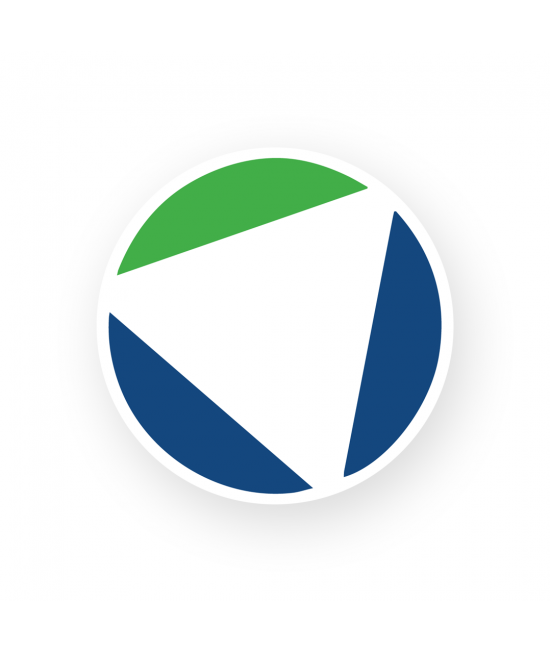 ¾” Silver Promo Die-Struck Emblem w/ Magnetic Pin