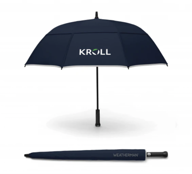 60" arc – The Weatherman® 60 Golf Umbrella