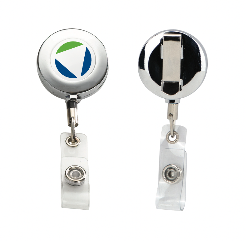 Metal Retractable Badge Reel with Belt Clip