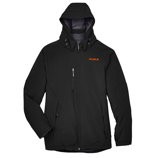 North End Men's Glacier Three-Layer Soft Shell Jacket w/Detachable Hood