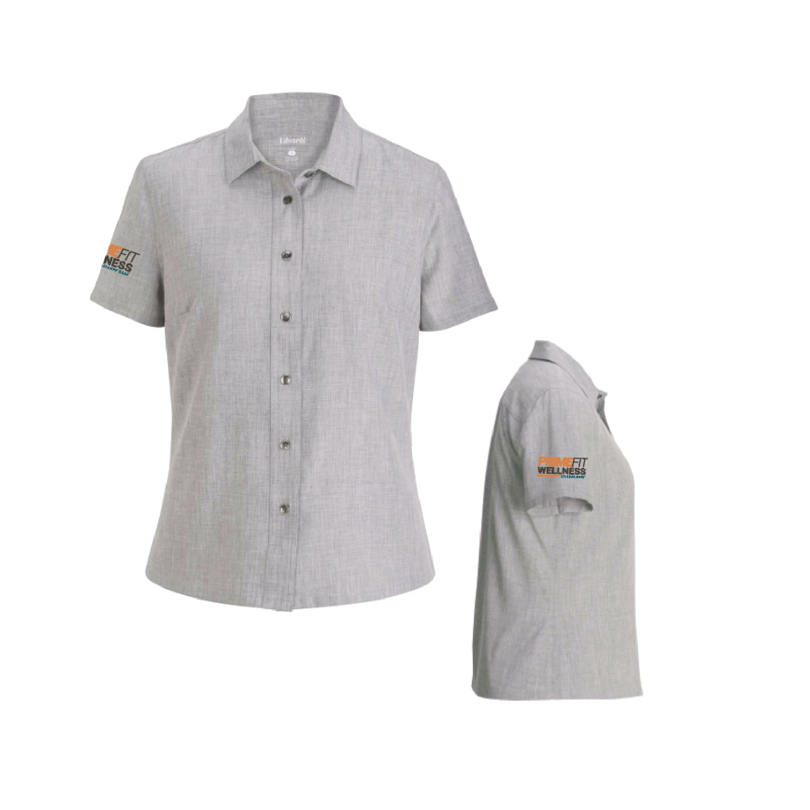 Ladies' Melange Ultra-Light Chambray Shirt with Prime Fit Logo