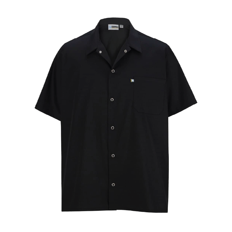 Cook Shirt-Snap Front - Black