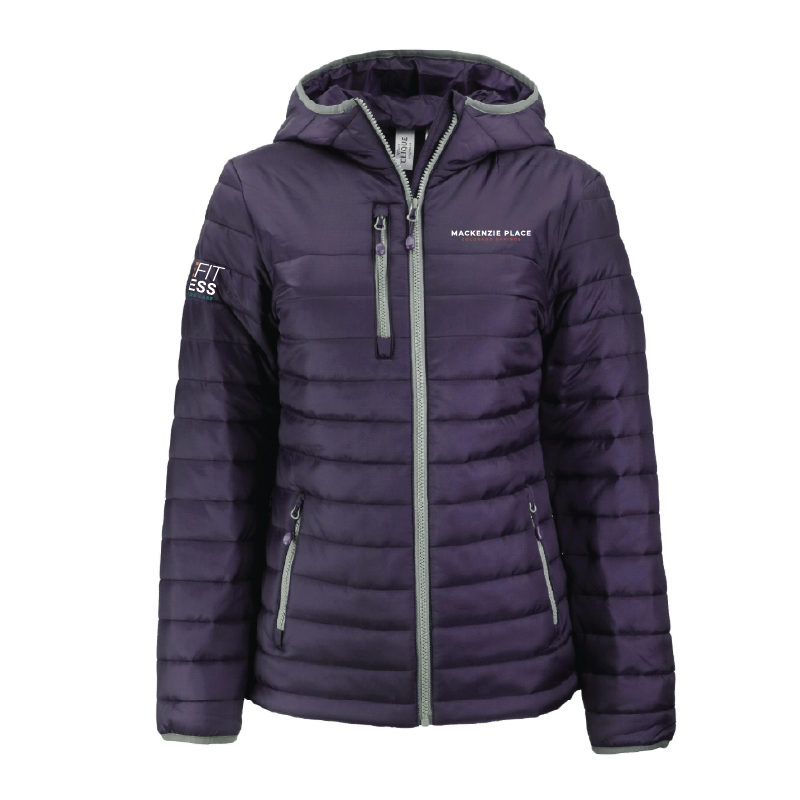 Ladies Clique Insulated Puffer Full Zip Hooded Jacket