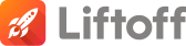 The Liftoff logo, featuring a rocketship and the text mark 'Liftoff'.