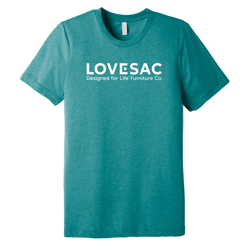 Lovesac Teal Triblend T-Shirt