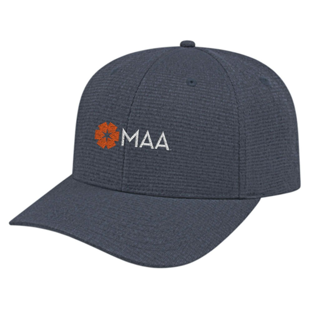 Ribbed Tri-Blend Snap Back Cap - Center Logo