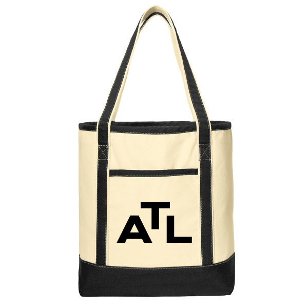 Large Cotton Canvas Tote - ATL