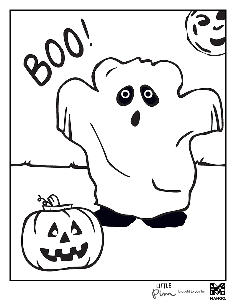 Coloring Sheet - Little Pim: Halloween