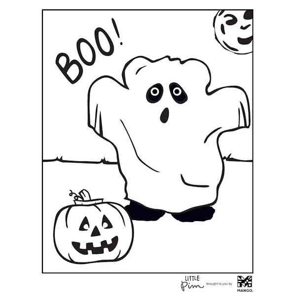 Coloring Sheet - Little Pim: Halloween
