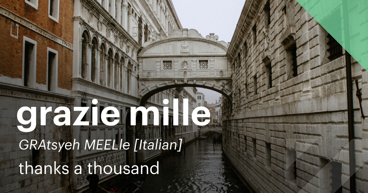 Thankful | Italian Post | Twitter