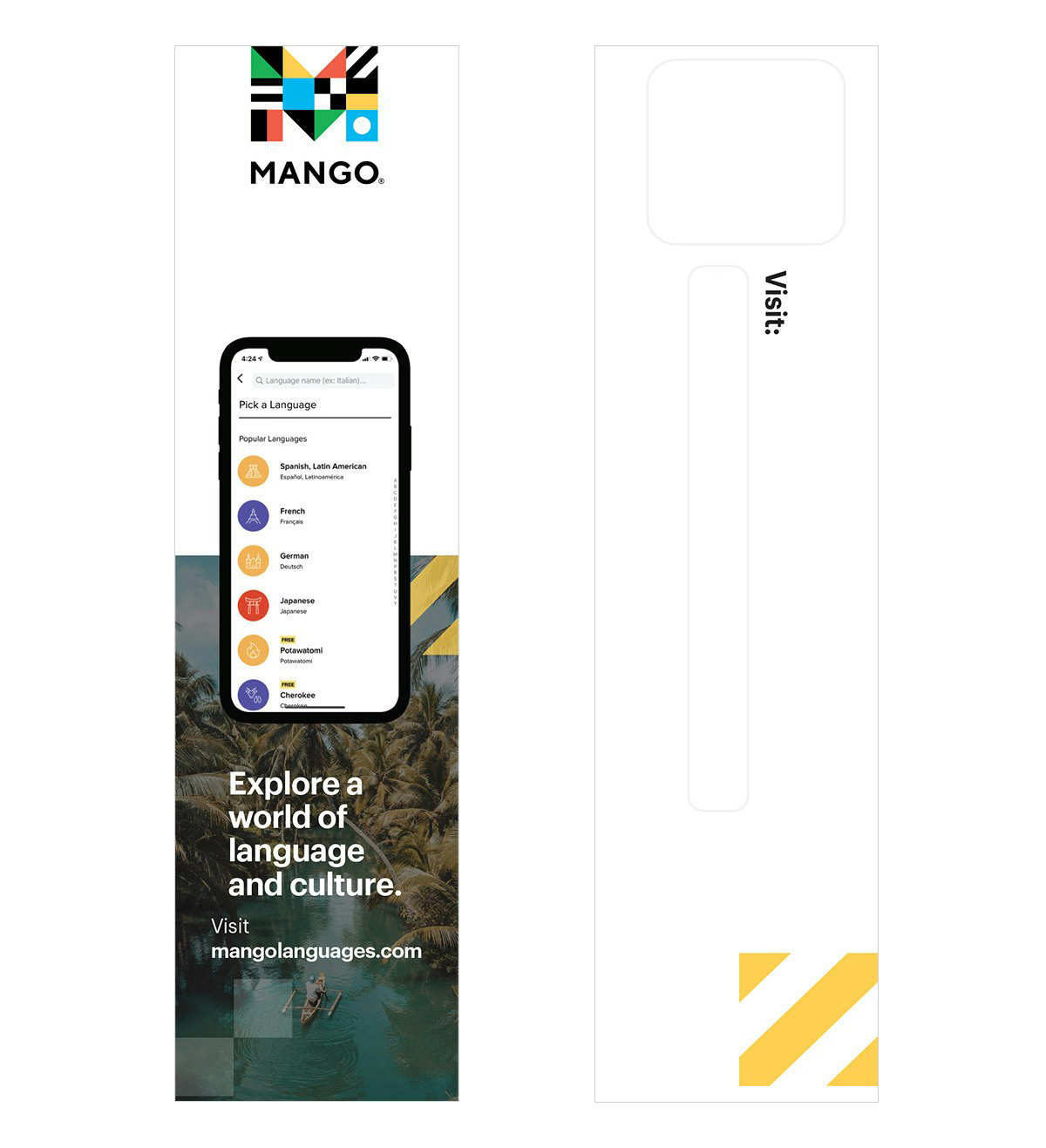 Mango General Bookmark - Customizable