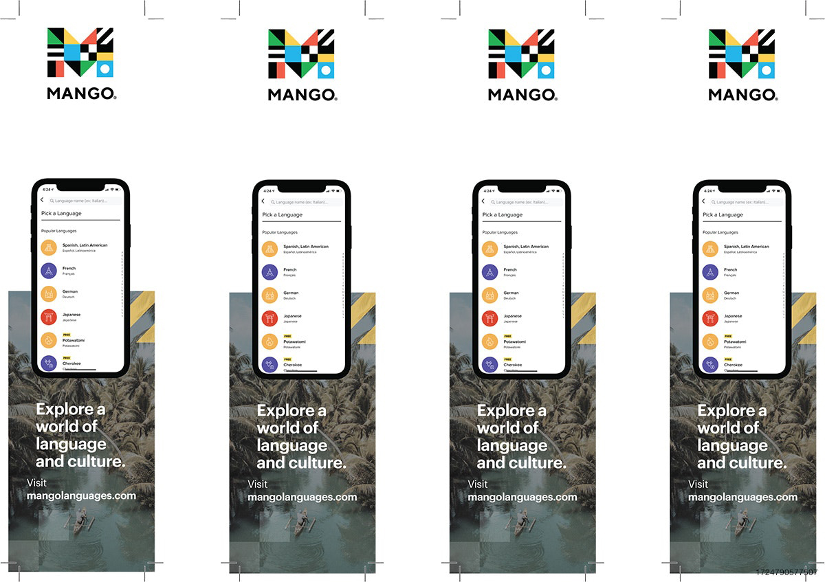 Mango Bookmark Print Sheet