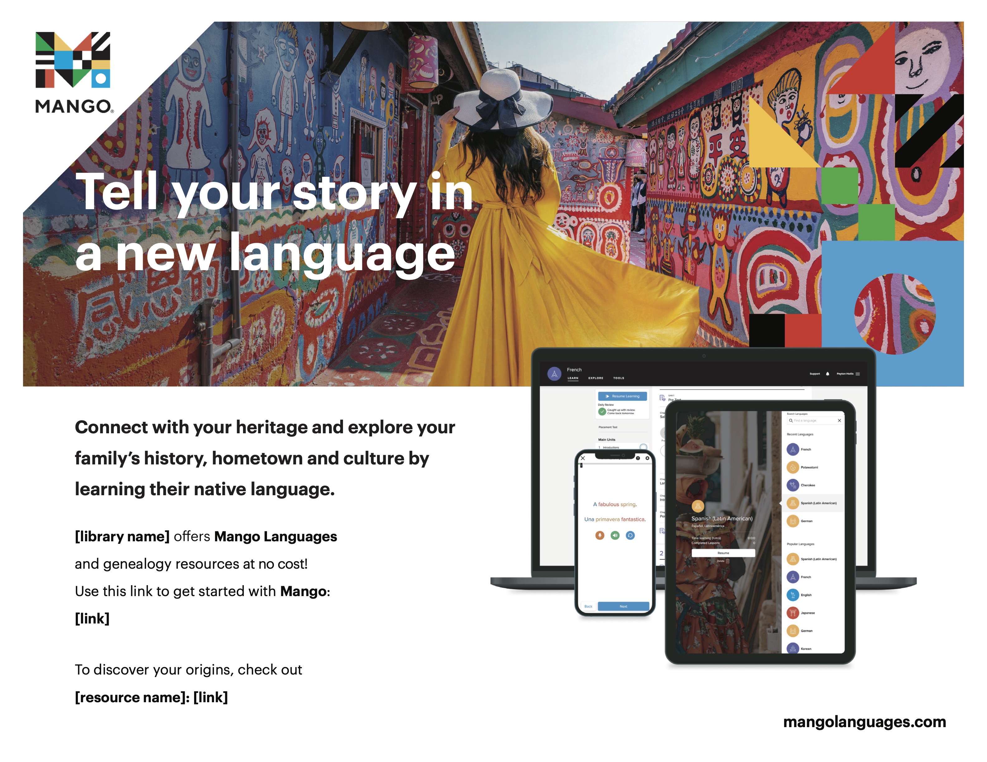 Mango Genealogy Flyer