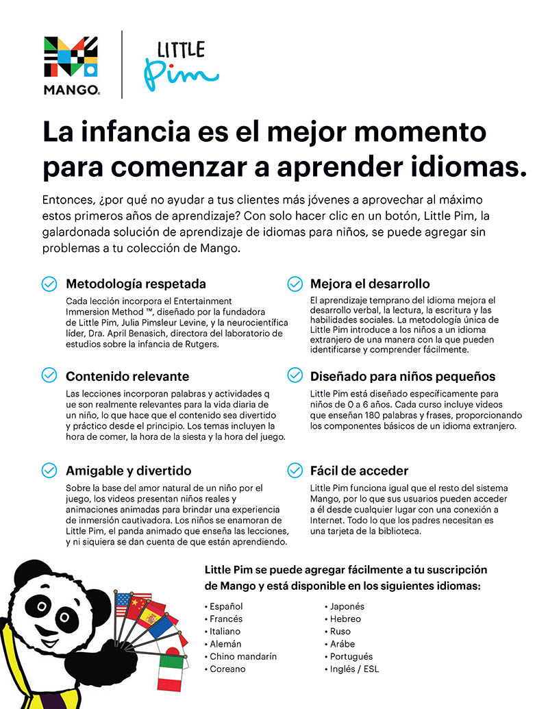 Little Pim Overview - Spanish