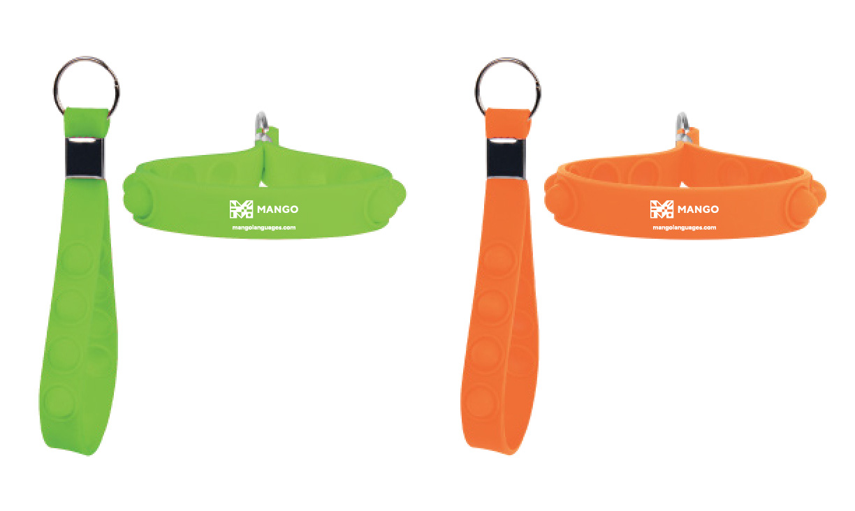 Push Pop Stress Reliever Keychain