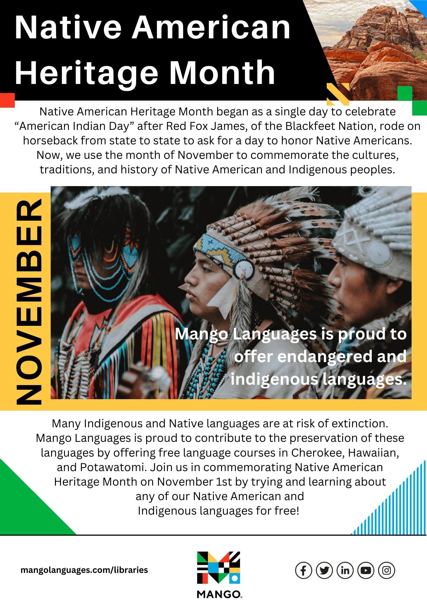 Native American Heritage Month Flyer