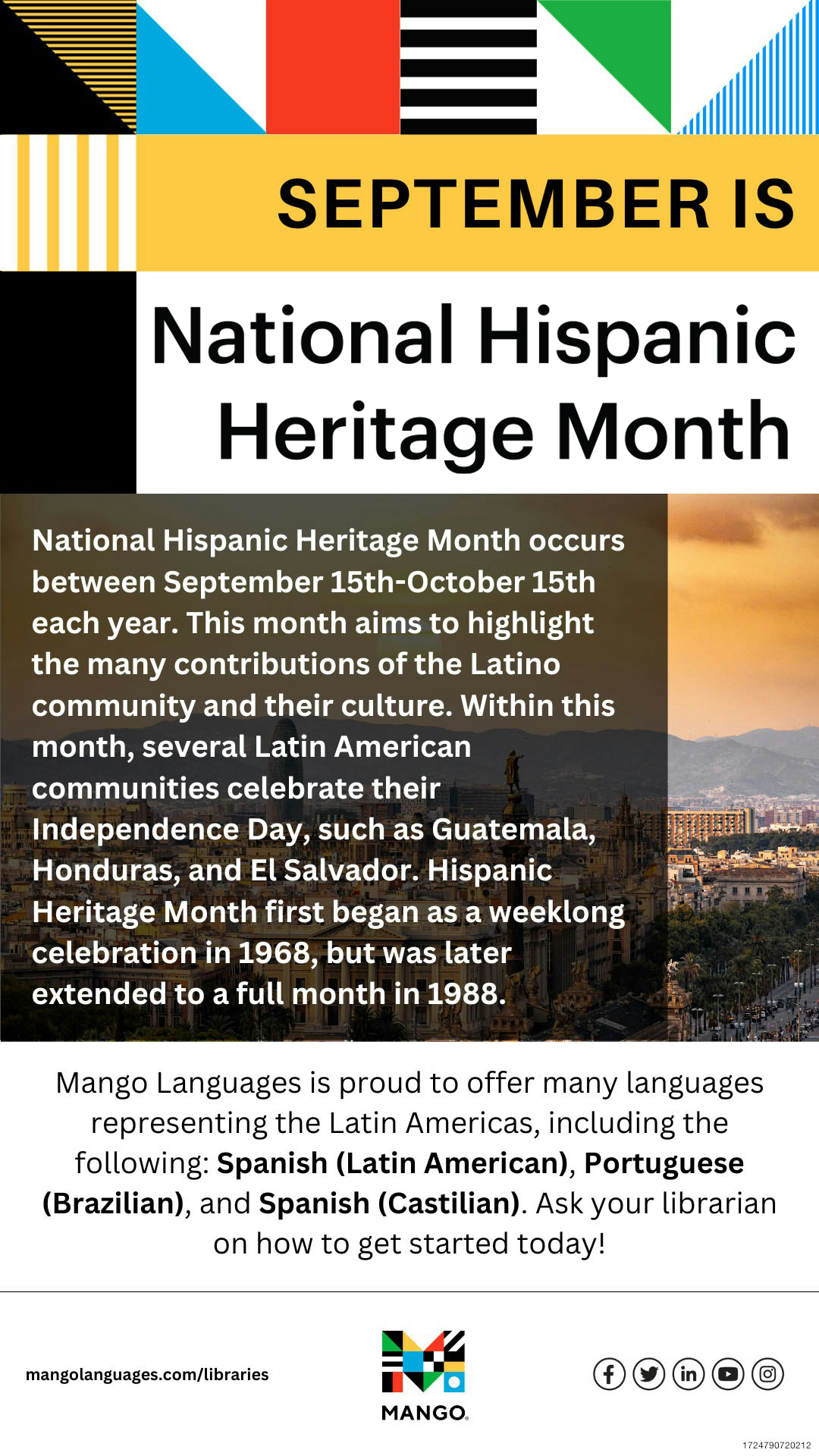 Hispanic Heritage Month Flyer