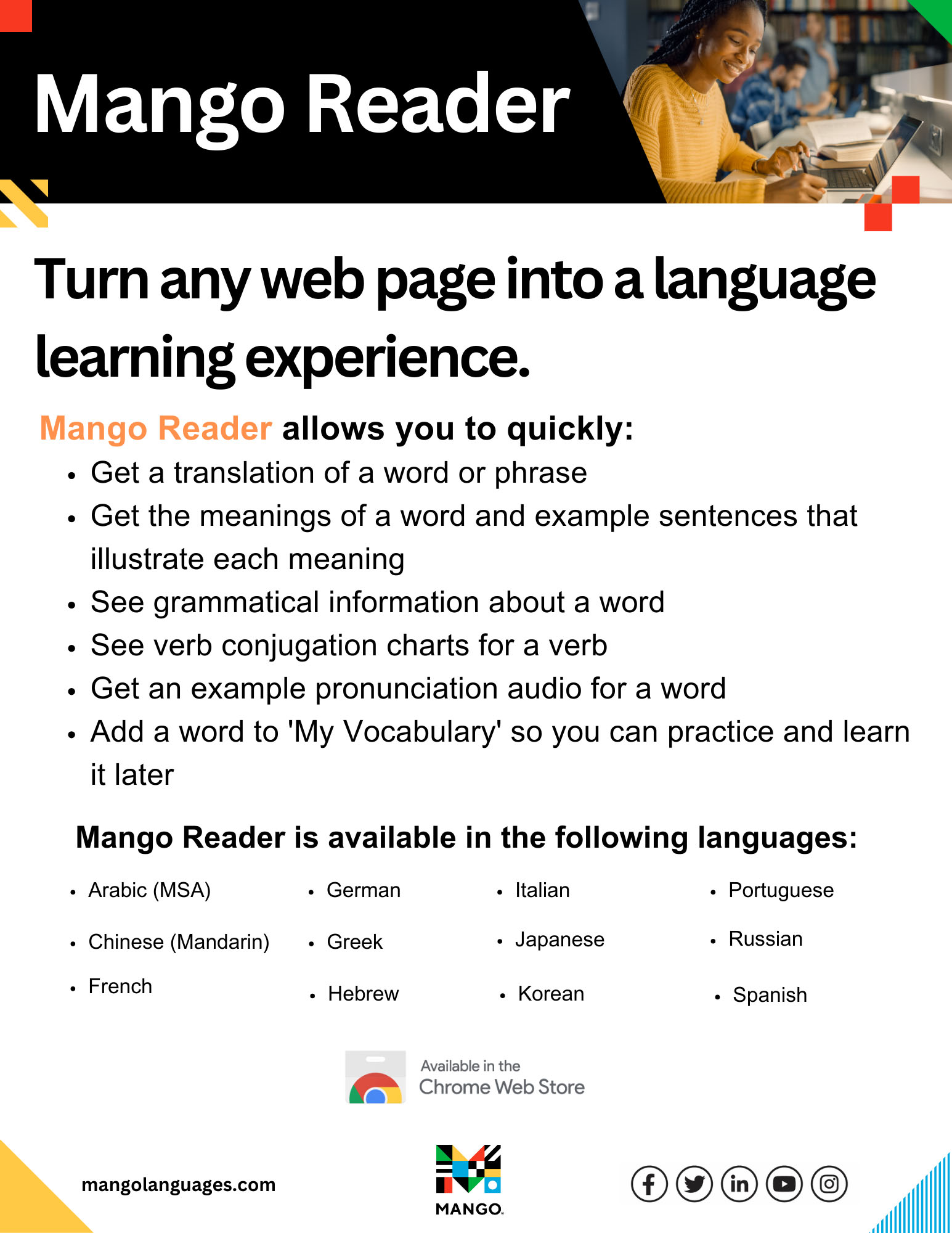 Mango Reader Flyer