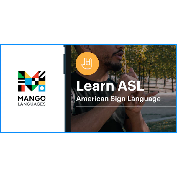Mango Languages ASL Button - 2:1
