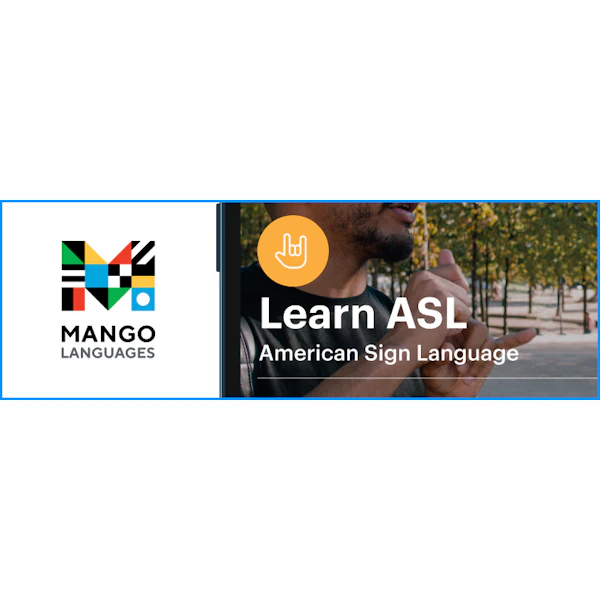 Mango Languages ASL Button - 3:1