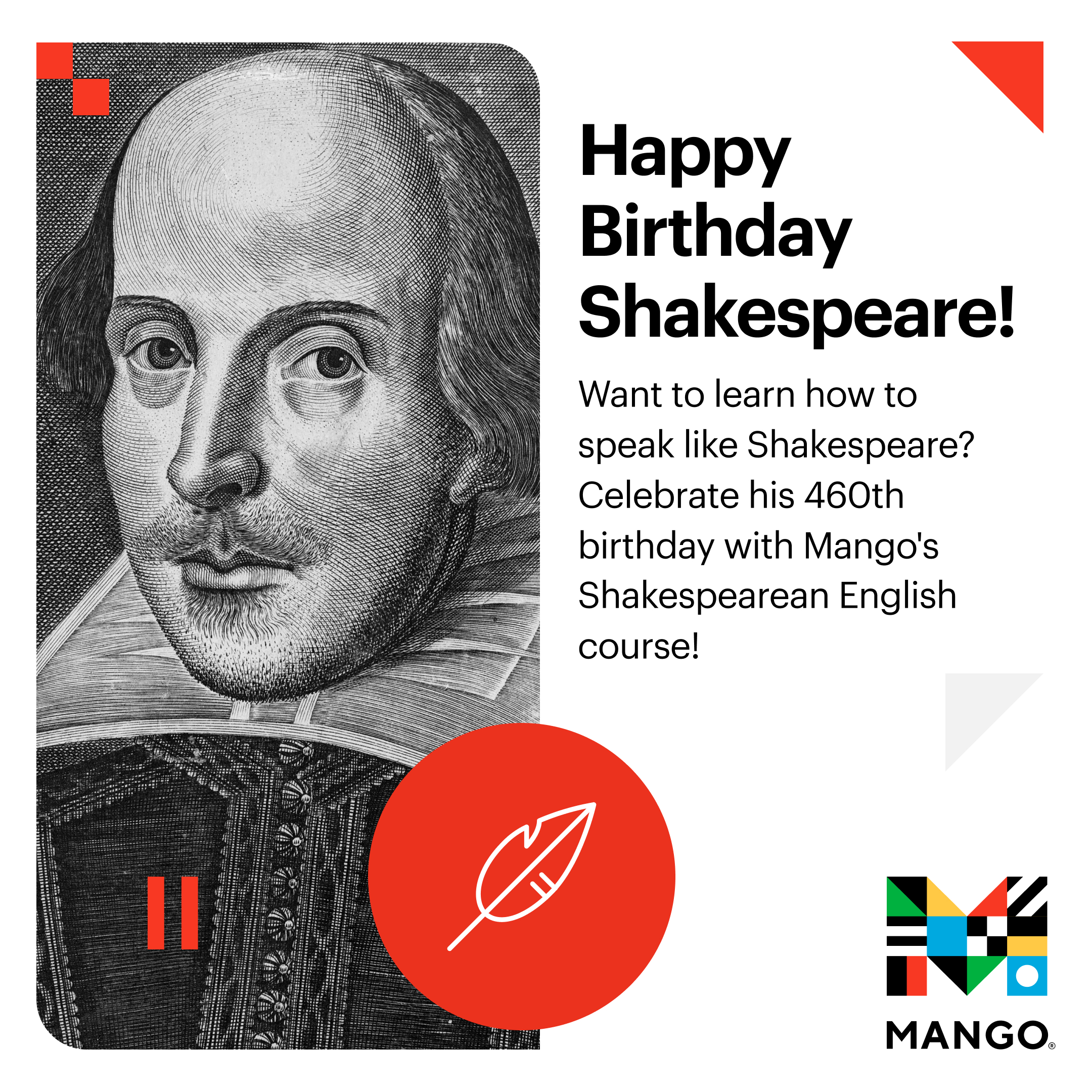 Shakespeare Birthday Insta