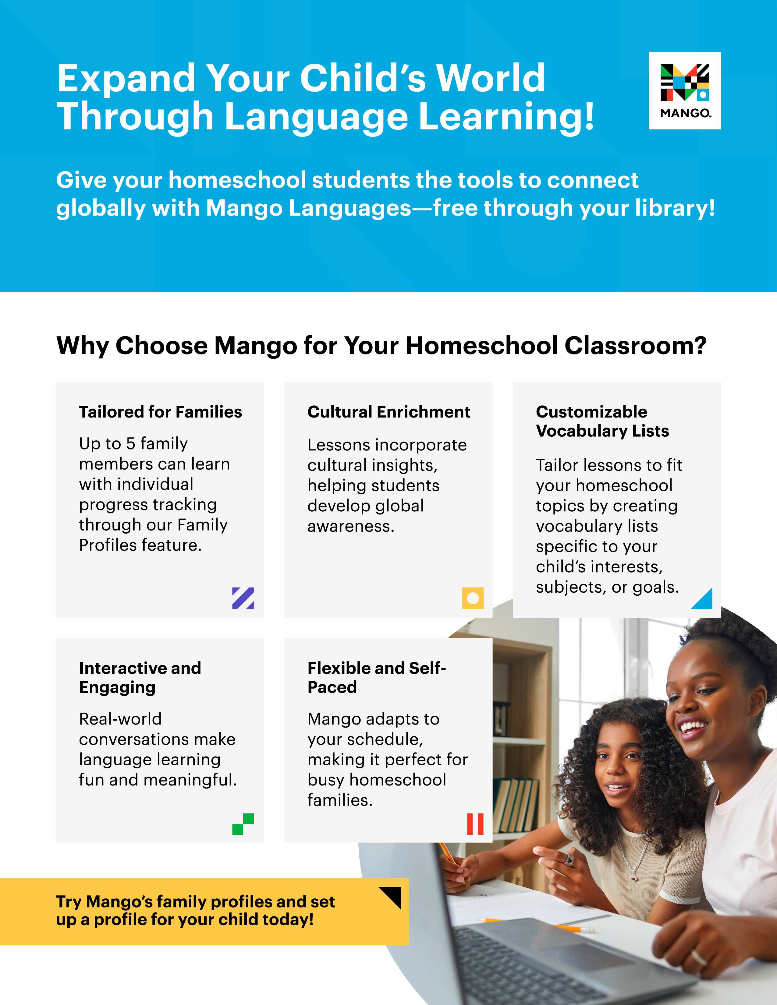 Mango Homeschool Flyer