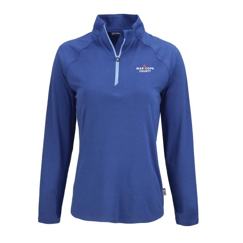 Women's Cutter & Buck Coastline Quarter Zip Pullover - 