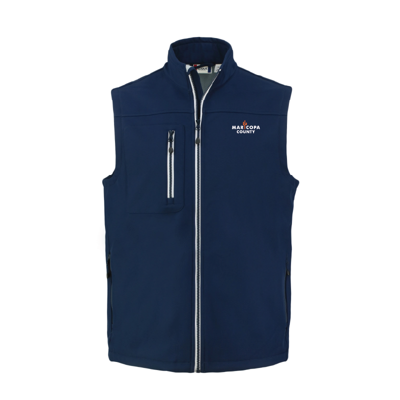 Men's Clique Softshell Full Zip Vest - 