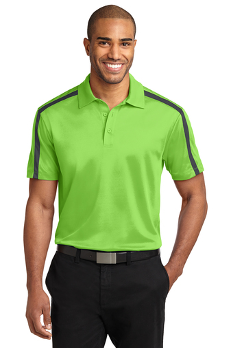Port Authority® Silk Touch™ Performance Colorblock Stripe Polo