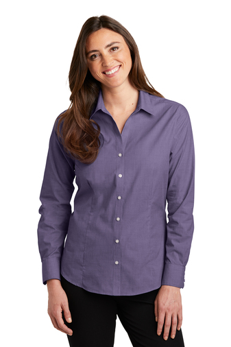Port Authority® Ladies Crosshatch Easy Care Shirt