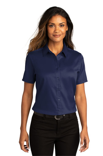 Port Authority® Ladies Short Sleeve SuperPro React ™ Twill Shirt
