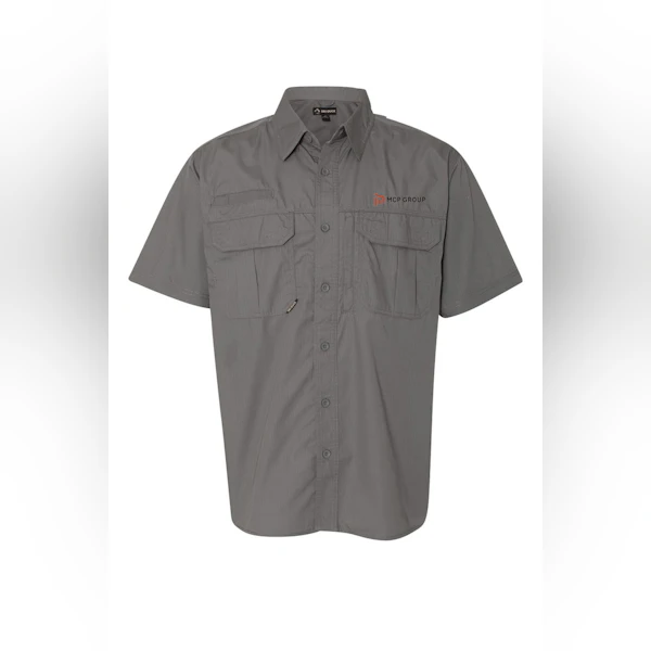 Short Sleeve Utility Ripstop Shirt.  4463