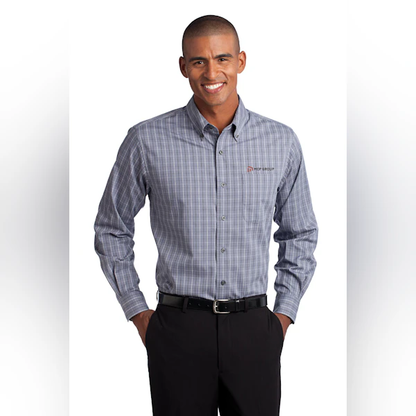 Port Authority Tall Tattersall Easy Care Shirt. TLS642