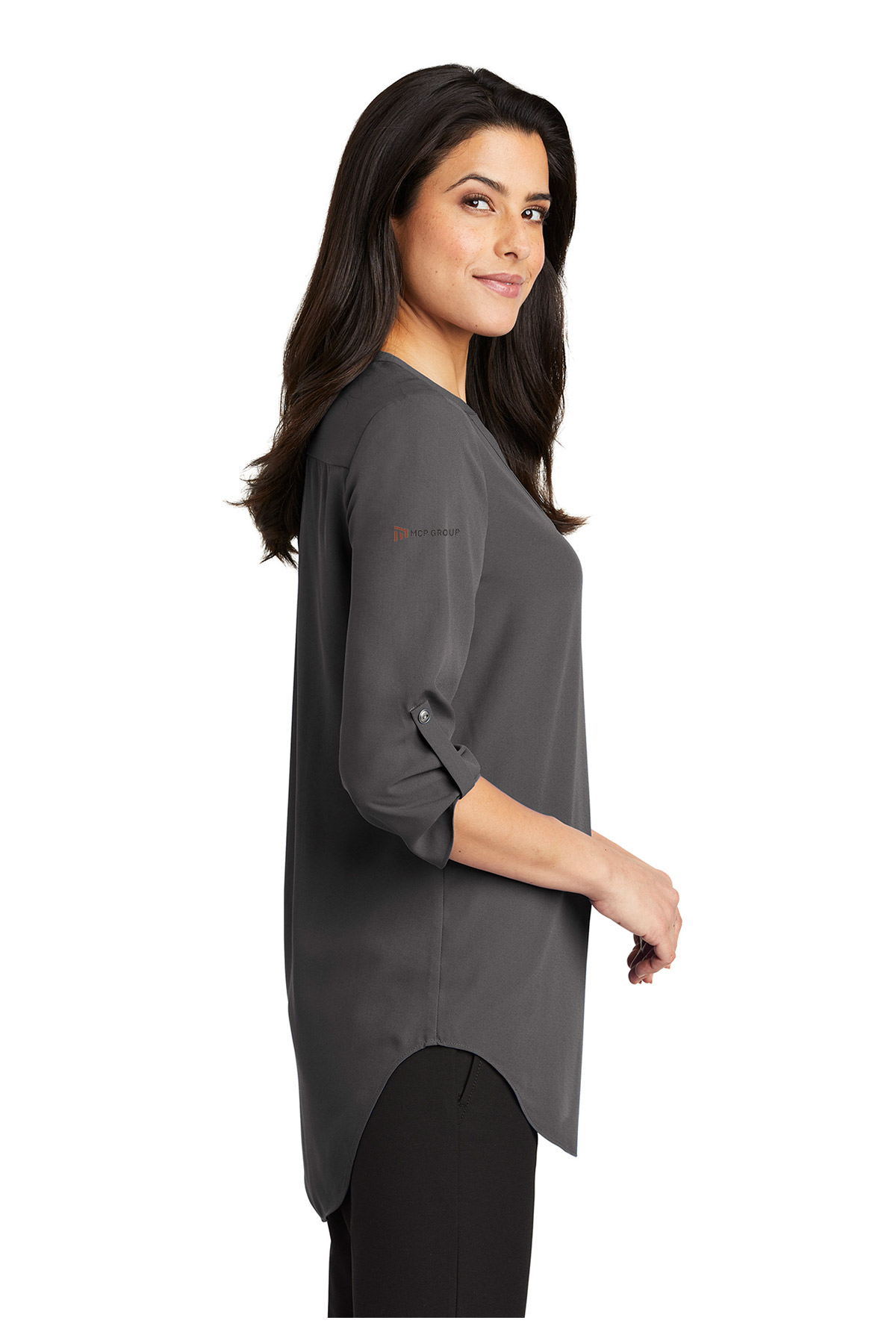 Port Authority Ladies 3/4-Sleeve Tunic Blouse. LW701