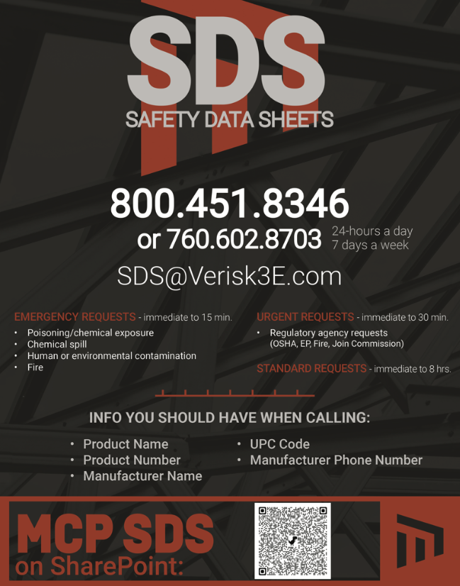 MCP GROUP SDS POSTER