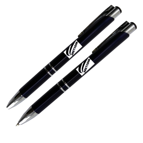 Custom Ballpoint Pen w/ 2 Ring Accent