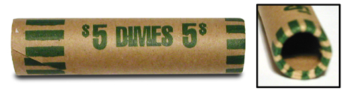 MB S21001 or S21006 Gunshell Coin Wraps-Dimes $5.00