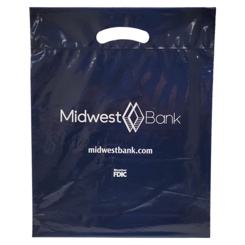 MBKBAGPLST Bag - Plastic 12" x 15" x 3" Navy