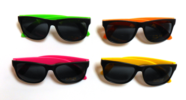 MBKSUNGLJR Kids' Classic Neon Sunglasses - Assorted Colors