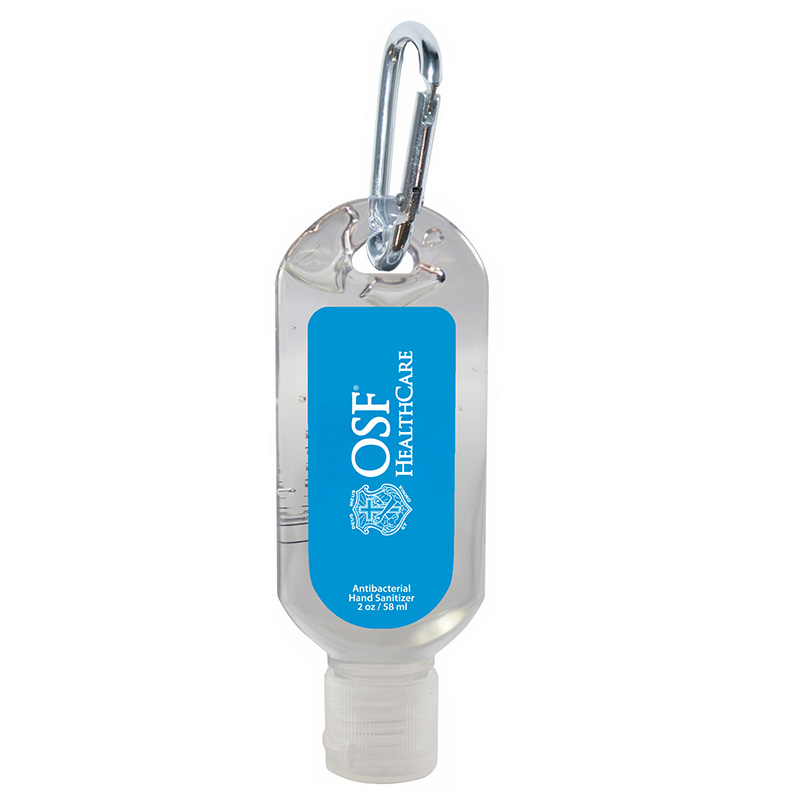 Antibacterial Hand Sanitizer Gel with Carabiner
