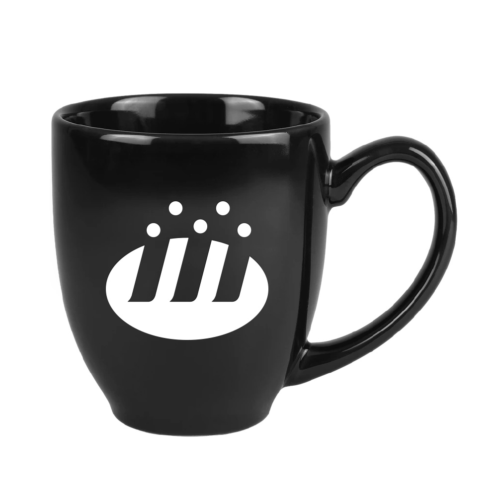 15oz. Ceramic Bistro Mug-Black