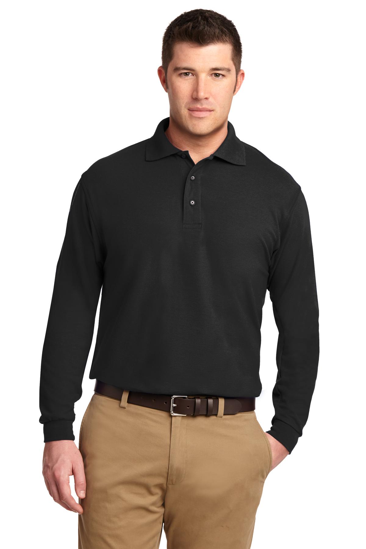 Port Authority Silk Touch Long Sleeve Polo.  K500LS Starting at $24.21