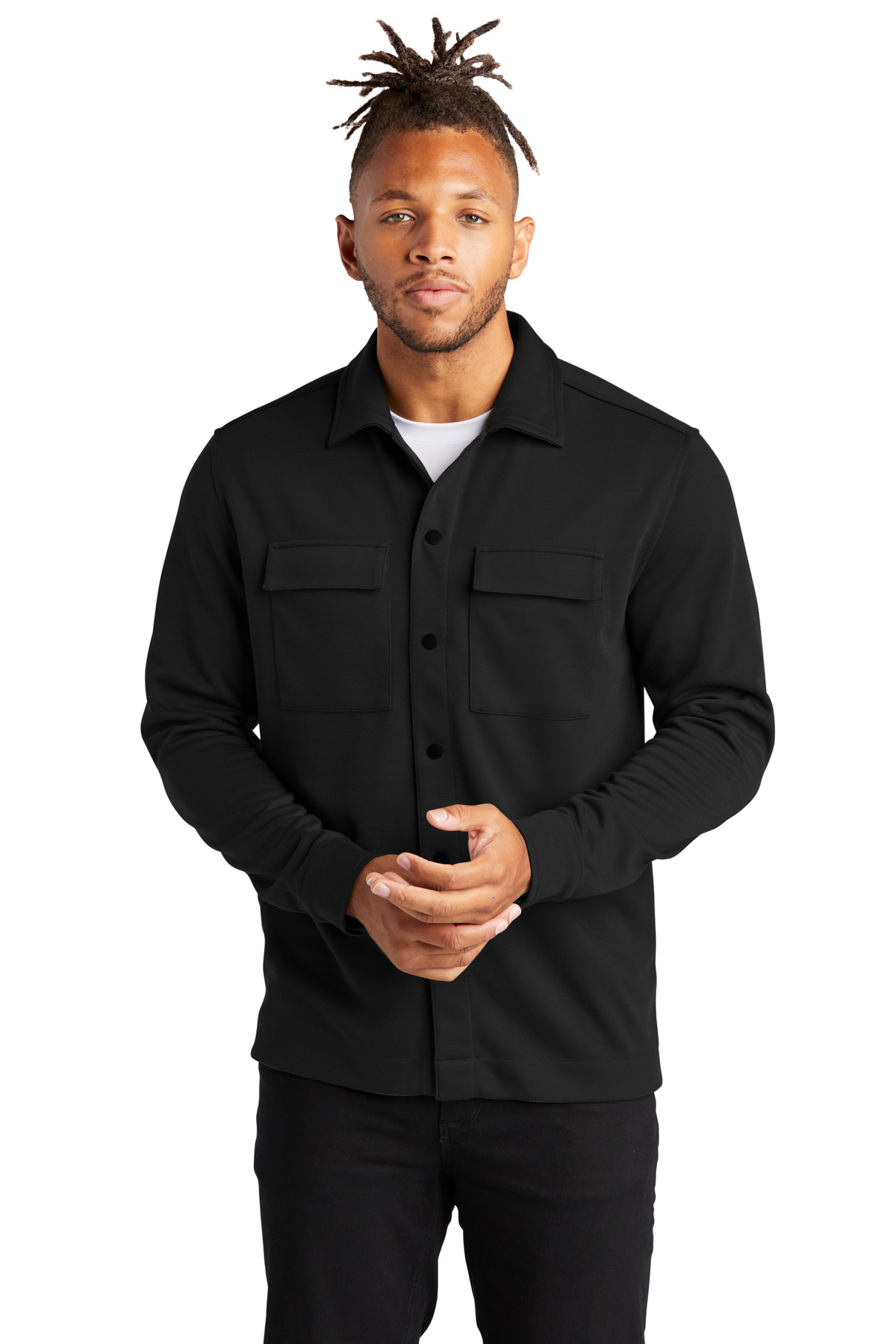 MERCER+METTLE Double-Knit Snap Front Jacket MM3004. Price Starting at $51