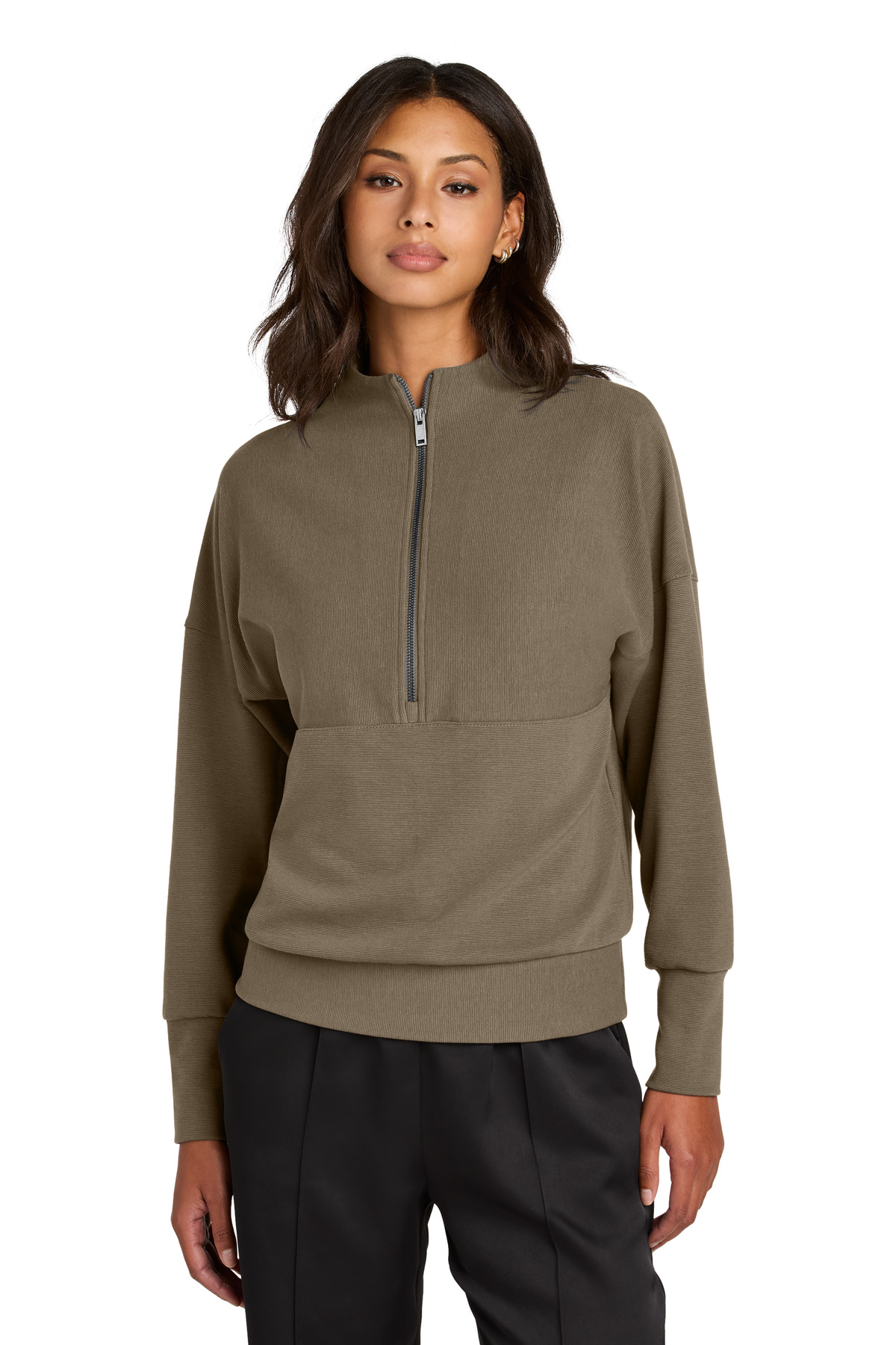 Mercer+Mettle Women's Linear Texture 1/4-Zip MM3041. Starting at $43