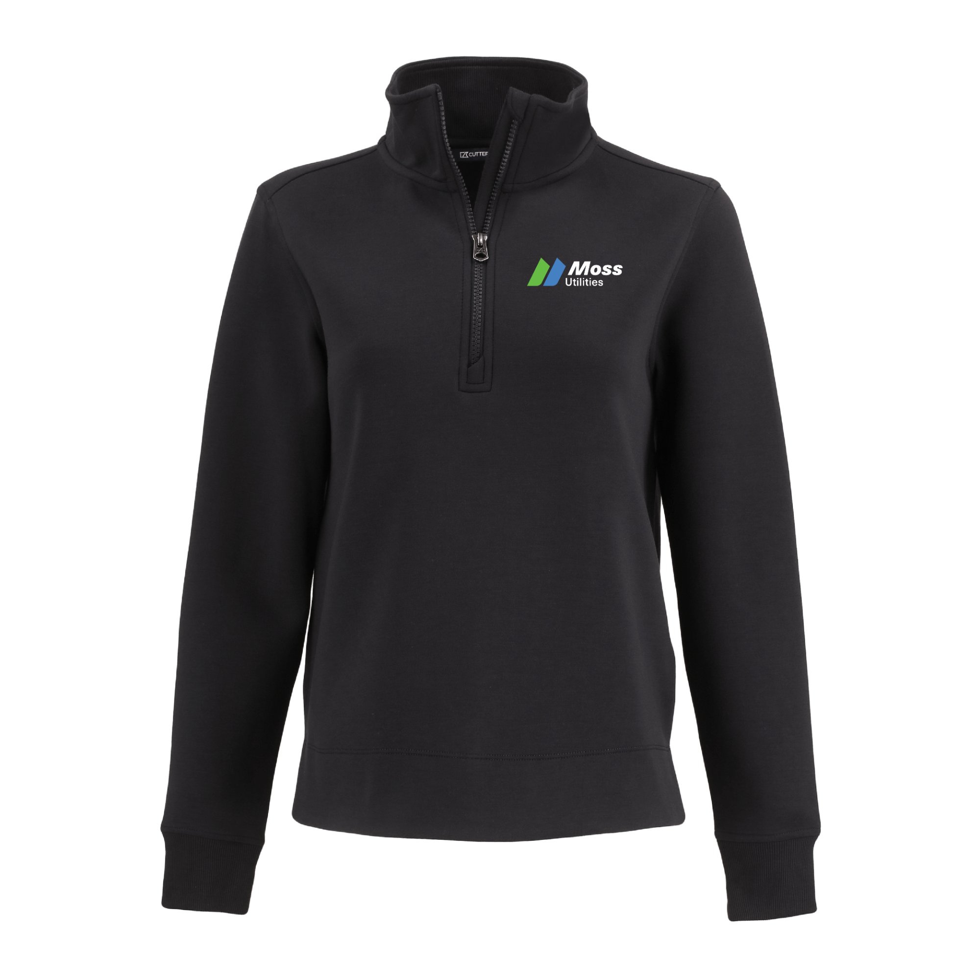 Cutter & Buck Roam Recycled Buttery-Soft Knit Womens Quarter Zip Pullover